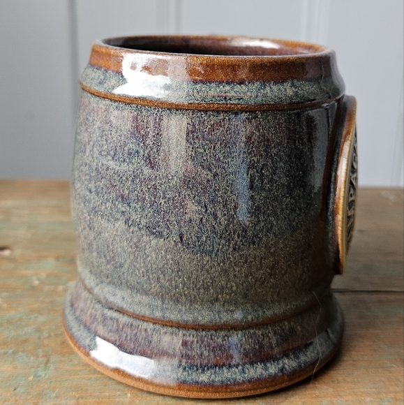 Rustic GOAT Rampage Coffee Co. Stoneware Brown Mug 16 oz - Picture 3 of 8